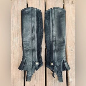 Ariat Leather & Suede Half Chaps Sz Medium